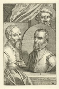 Portretten van Pieter Coecke van Aelst, Maarten van Heemskerck en Michiel Coxie