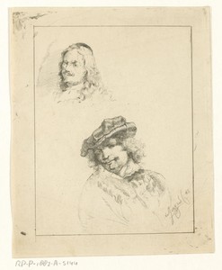 Portretten van Rembrandt en Tilmans