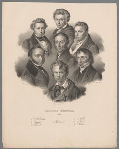 Portretten van zeven Berlijnse kunstenaars