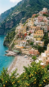 Positano Cliffside Colors