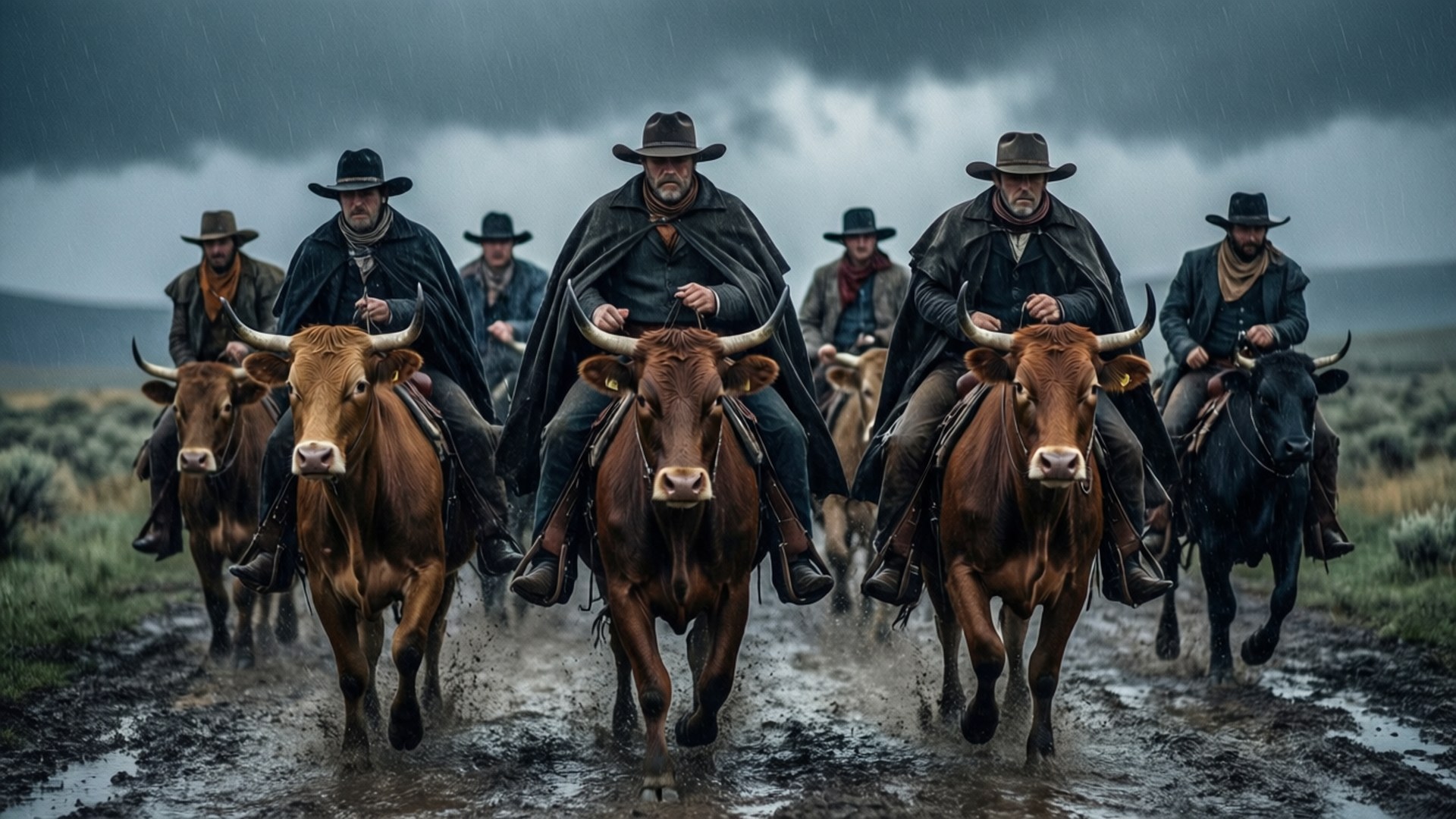 Posse in the Mist by Wallpapers.art Studio