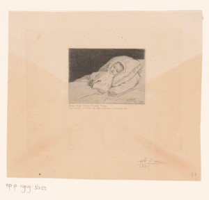 Post-mortemportret van Bruno Marie Nicolas Edmond Picard