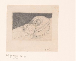 Post-mortemportret van Bruno Marie Nicolas Edmond Picard