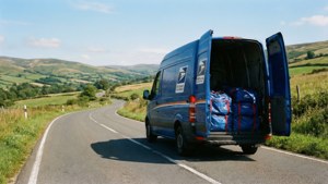Postal Van in Countryside