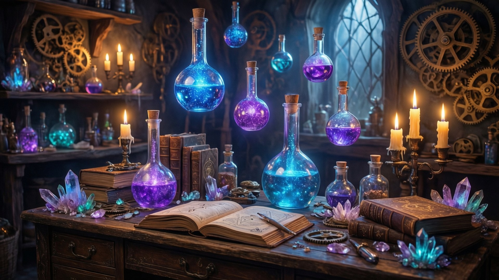 Potions and Crystals by Wallpapers.art Studio