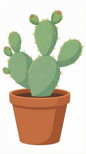 Potted Nopal Vector