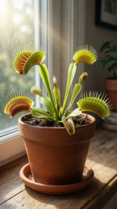 Potted Venus on Windowsill