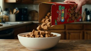 Pouring Cereal into Bowl