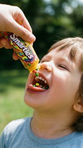 Pouring Smarties