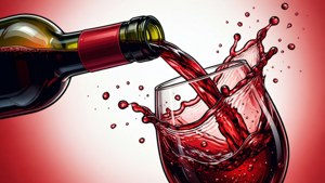 Pouring Wine Vector