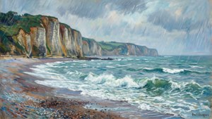 Pourville Stormy Shore