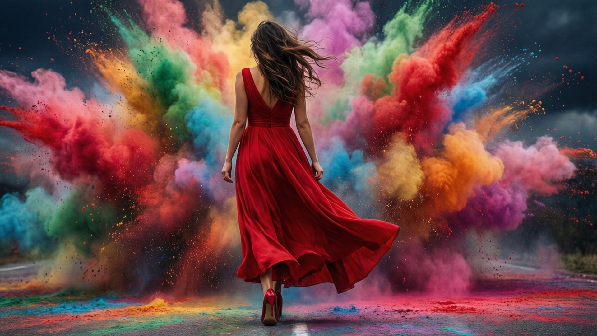 Powder Explosion by Wallpapers.art Studio