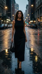 Prada Woman in Rain