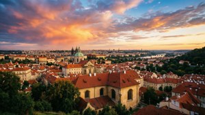 Prague Skyline with Tyn Church