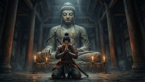 Prayer Before Buddha
