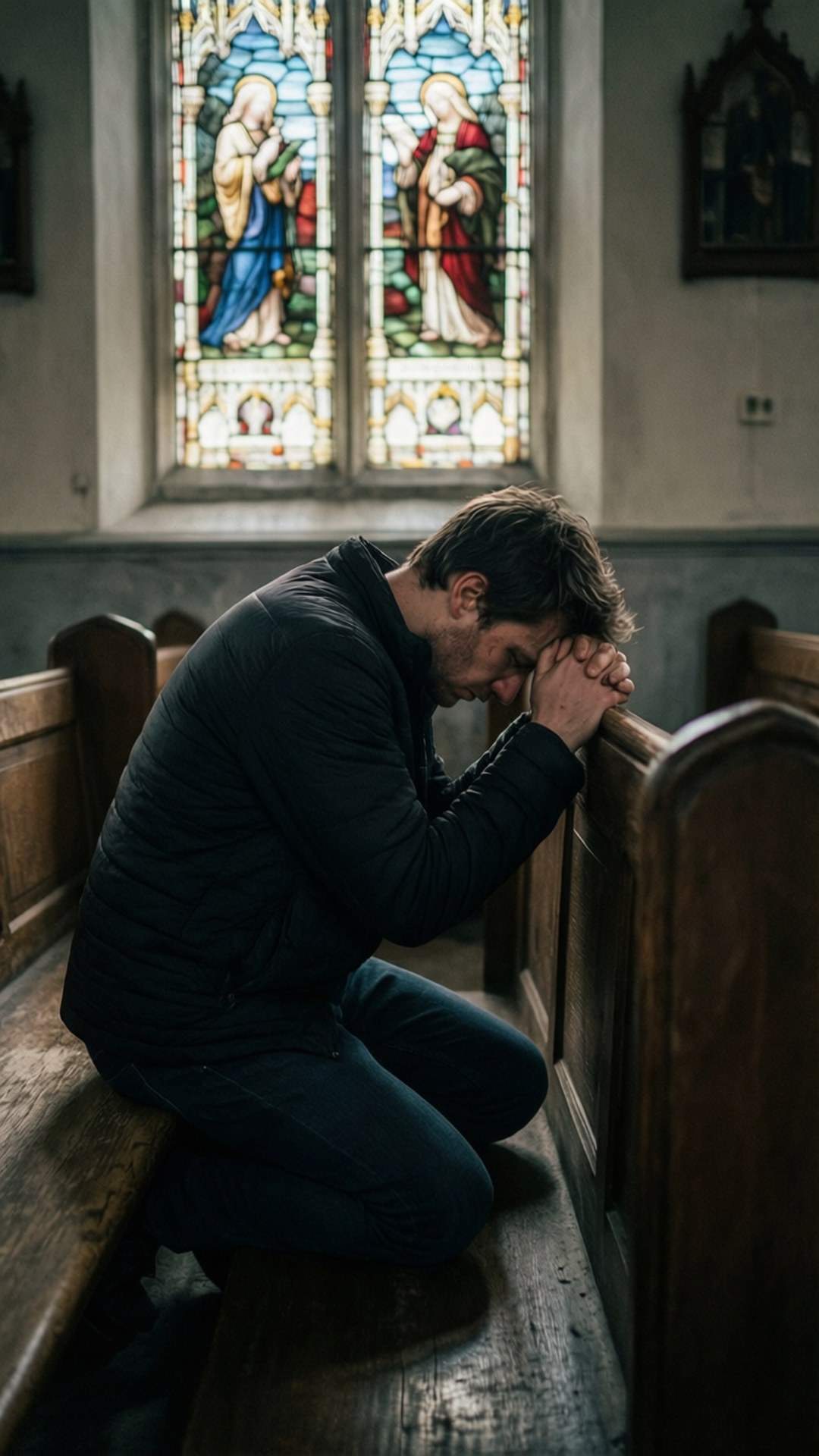 Prayer in Darkness by Wallpapers.art Studio