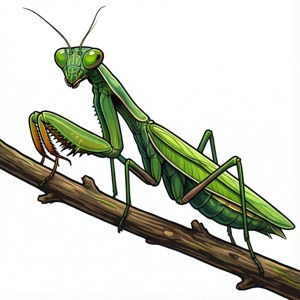 Praying Mantis Vector