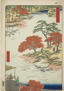 Precints of the Akiba Shrine, Ukeji (Ukeji Akiba no keidai), from the series "One Hundred Famous Views of Edo (Meisho Edo hyakkei)"