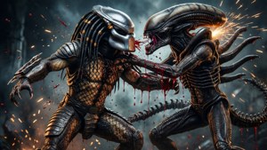 Predator vs Alien Fight