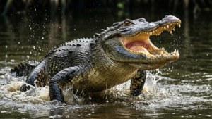 Predatory Alligator Lunge