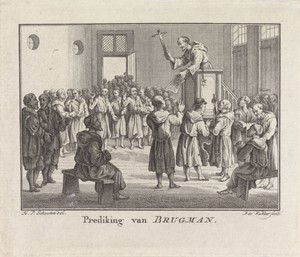 Prediking van volksprediker Johannes Brugman
