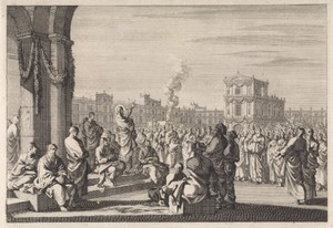 Preek van Christus voor de tempel