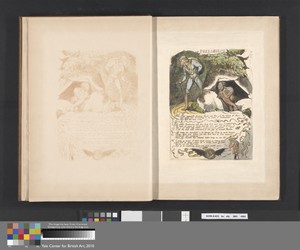 Preludium, "The nameless shadowy female rose from out the breast of Orc..." (Plate 3)