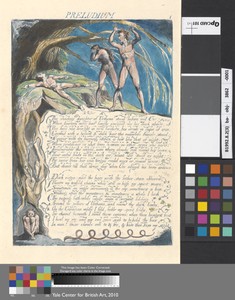 Preludium. "The shadowy daughter of Urthona stood before red Orc..." (Plate 3)
