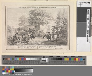 Premier Map of London and Suburbs: Undertakers regaling themselves at Death's Door, Battersea Rise, Surry