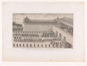 Presentatie van gevangenen aan Keizer Qianlong