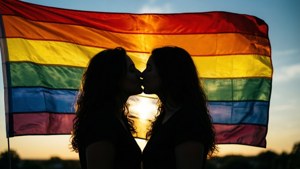 Pride Flag Silhouette