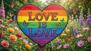 Pride Love Sign