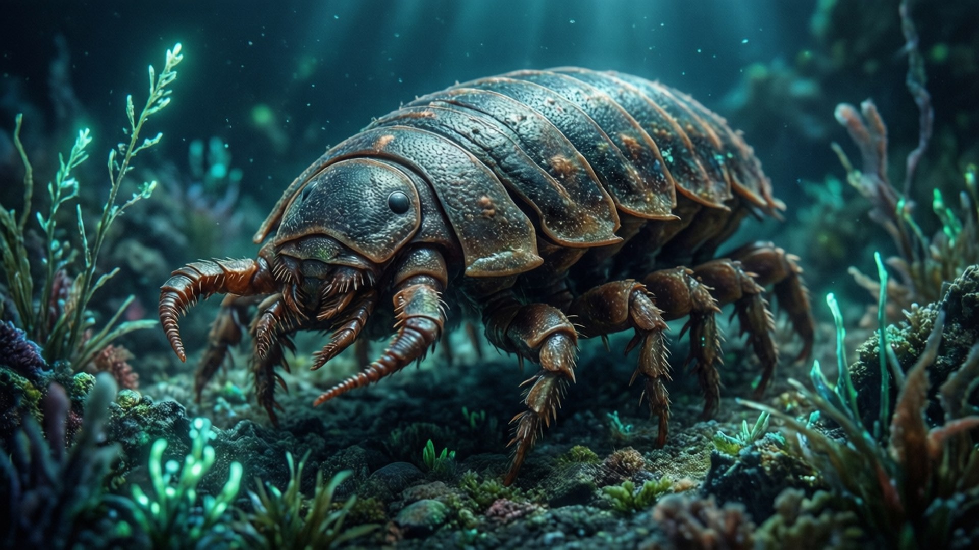 Primeval Trilobite Hunter by Wallpapers.art Studio