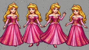Princess Character Sprite Sheet