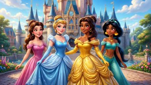 Princesses at Castle
