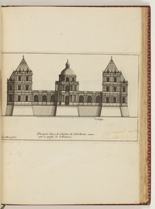 Principale Entrée du Chasteau de Colombieres, comme estoit la pensée de l’Architecte