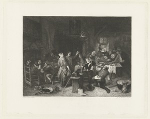 Prinsjesdag. Het gezelschap viert de geboorte van prins Willem III, 14 november 1660