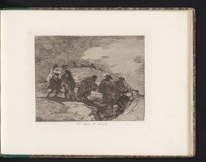 Processie van aan de hals geketende figuren