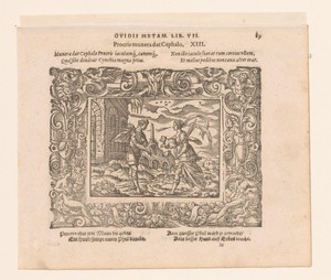 Procris geeft Cephalus een hond en een magische speer