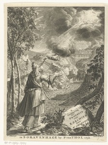 Profeet Ezechiel krijgt schriftrol van God