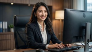 Professional Secretary Smiling