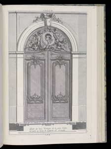 Profil de deux Venteaux de la porte Cochere