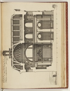 PROFIL de la Chapelle ou est la Sepulture de Monsieur de Montmorency à Molins en Bourbonnois