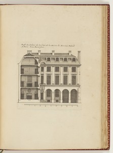 Profil du dedans de la Cour de la maison de Monsieur Roland A Paris