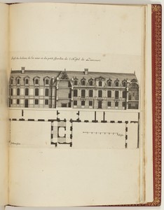 Profil du dedans de la cour et du petit Jardin de l’Hostel de Liancourt