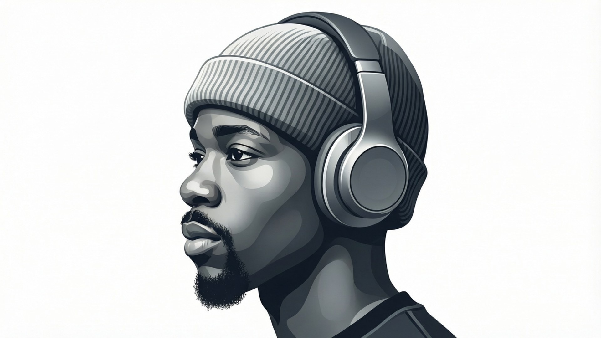 Profile in Silence by Wallpapers.art Studio