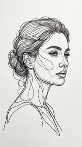 Profile Line Art