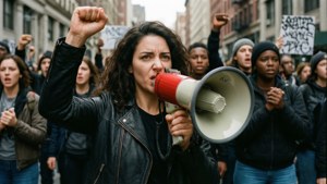 Protest Leader Voice
