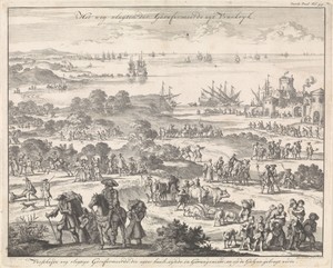 Protestanten vluchten uit Frankrijk na de herroeping van het Edict van Nantes, 1685-1686