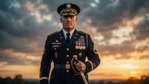 Proud Captain at Sunset